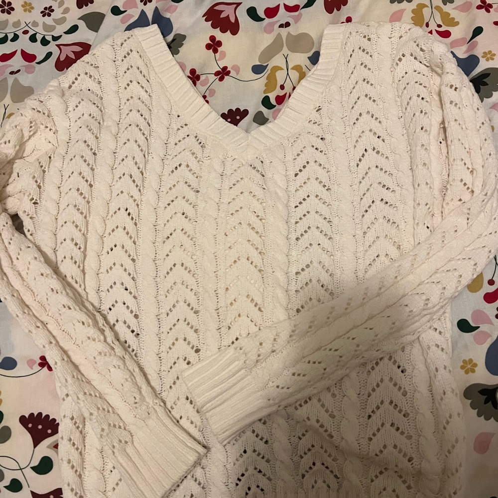 white basic sweater - Picture 2 of 3